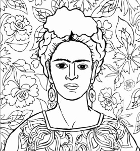 277x300 Frida Kahlo Coloring Pages Gallery Frida Kahlo Coloring Pages