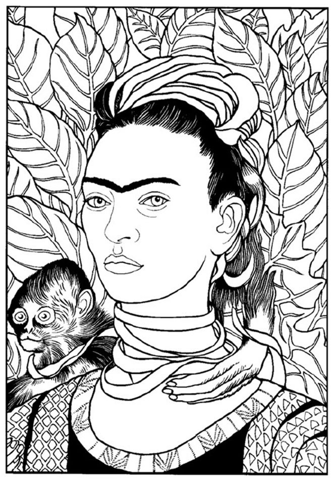 660x949 Frida Kahlo Coloring Pages Luxury Pin By Rania Afentoulh