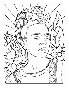 236x305 Diego Rivera Coloring Pages Amp Frida Kahlo Coloring Pages Frida
