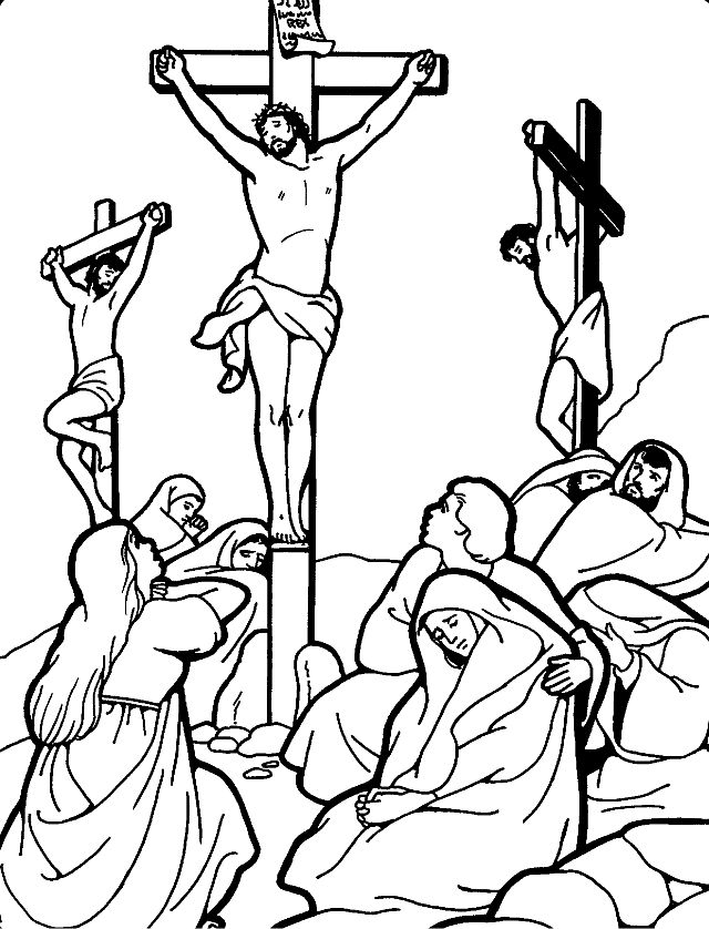640x838 Good Friday Coloring Pages