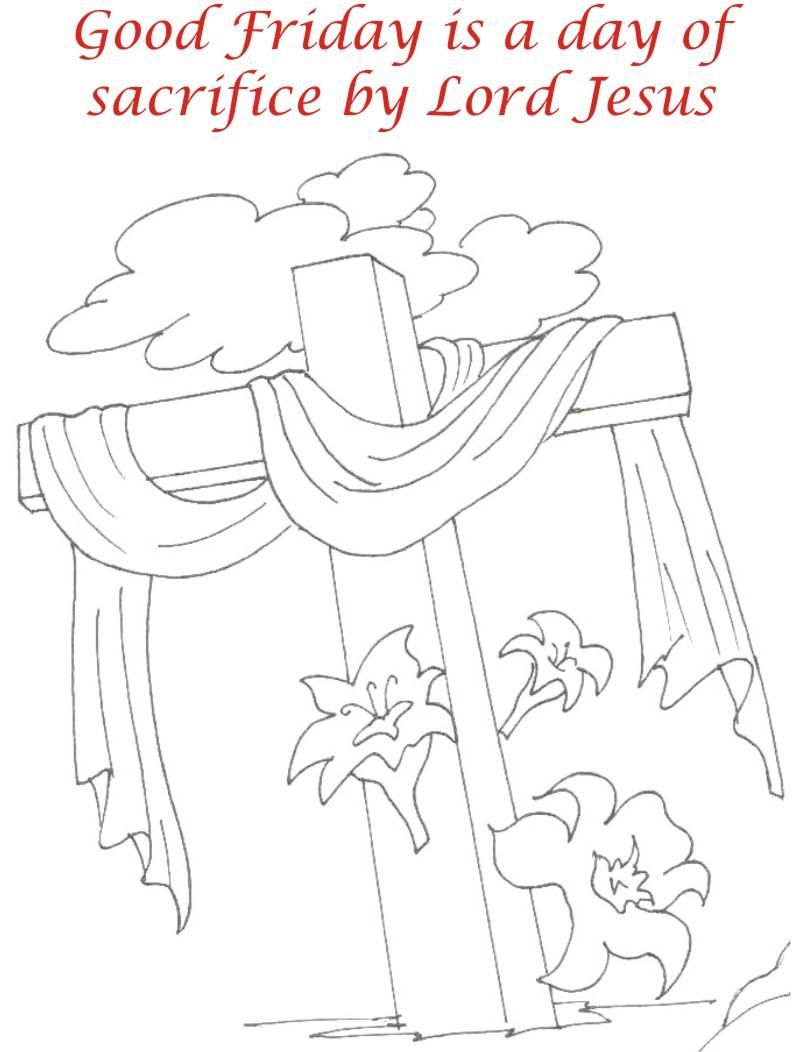 800x1052 Good Friday Coloring Pages Good Friday Coloring Printable Lent
