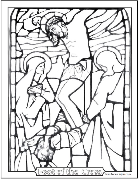 590x762 Good Friday Coloring Pages For God So Loved The World