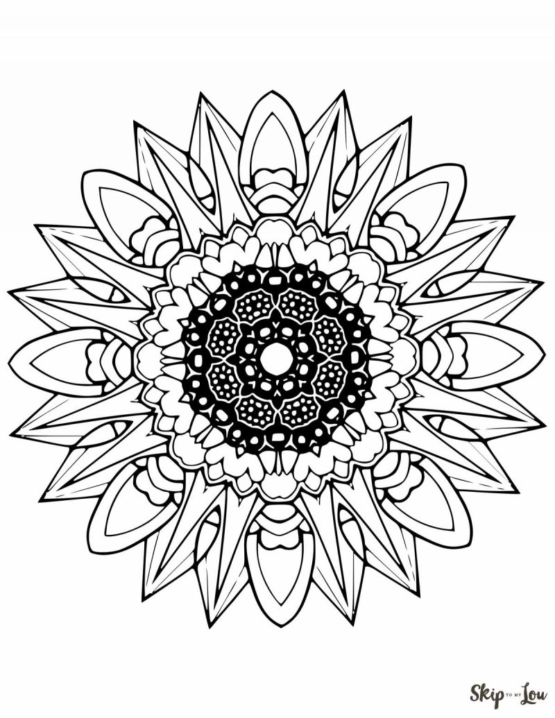 800x1035 Mandala Coloring Pages Skip To My Lou