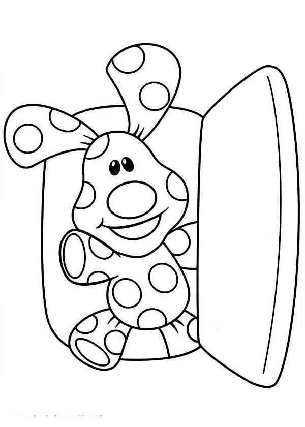 600x840 Blues Clues Came Out From Refrigerator Coloring Page Coloring Sun