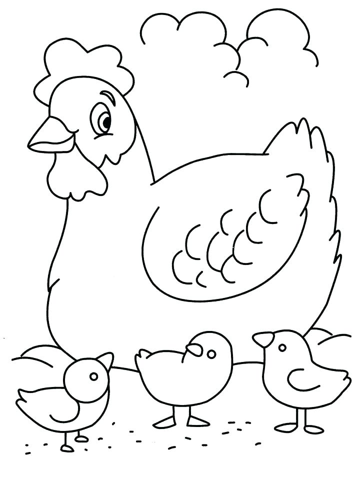 720x960 Coloring Page Chicken Chicken Drumstick Coloring Pages For Kids