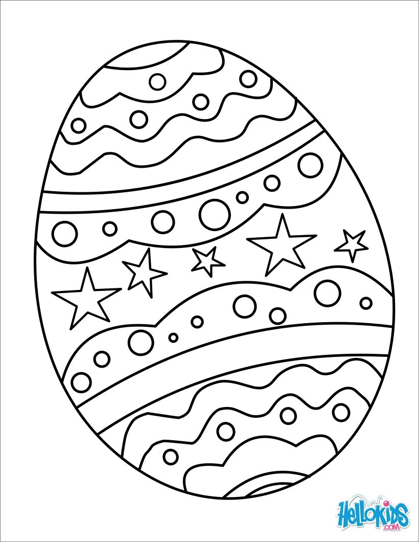 820x1060 Egg Coloring Pages