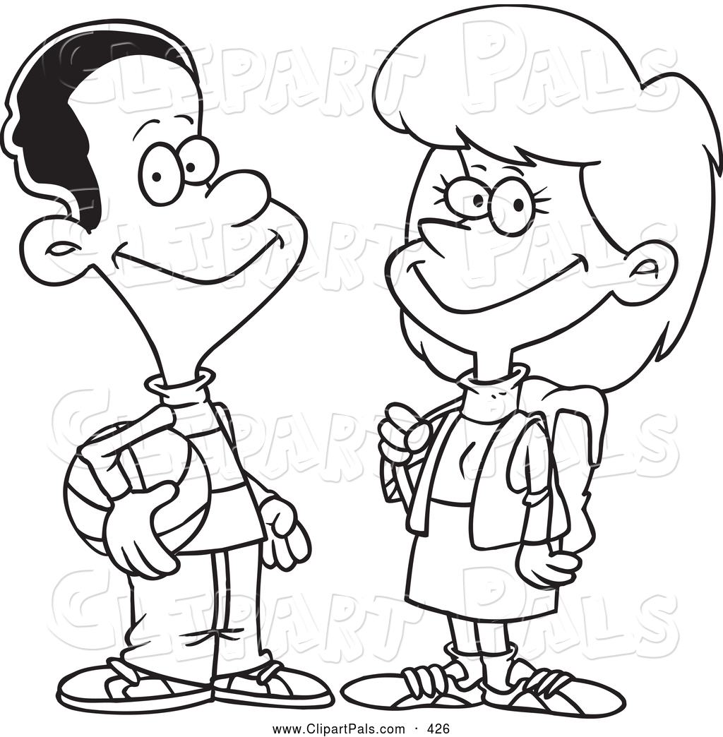 1024x1044 Pal Clipart Of Coloring Page Of Friendly Teen Boy Talking
