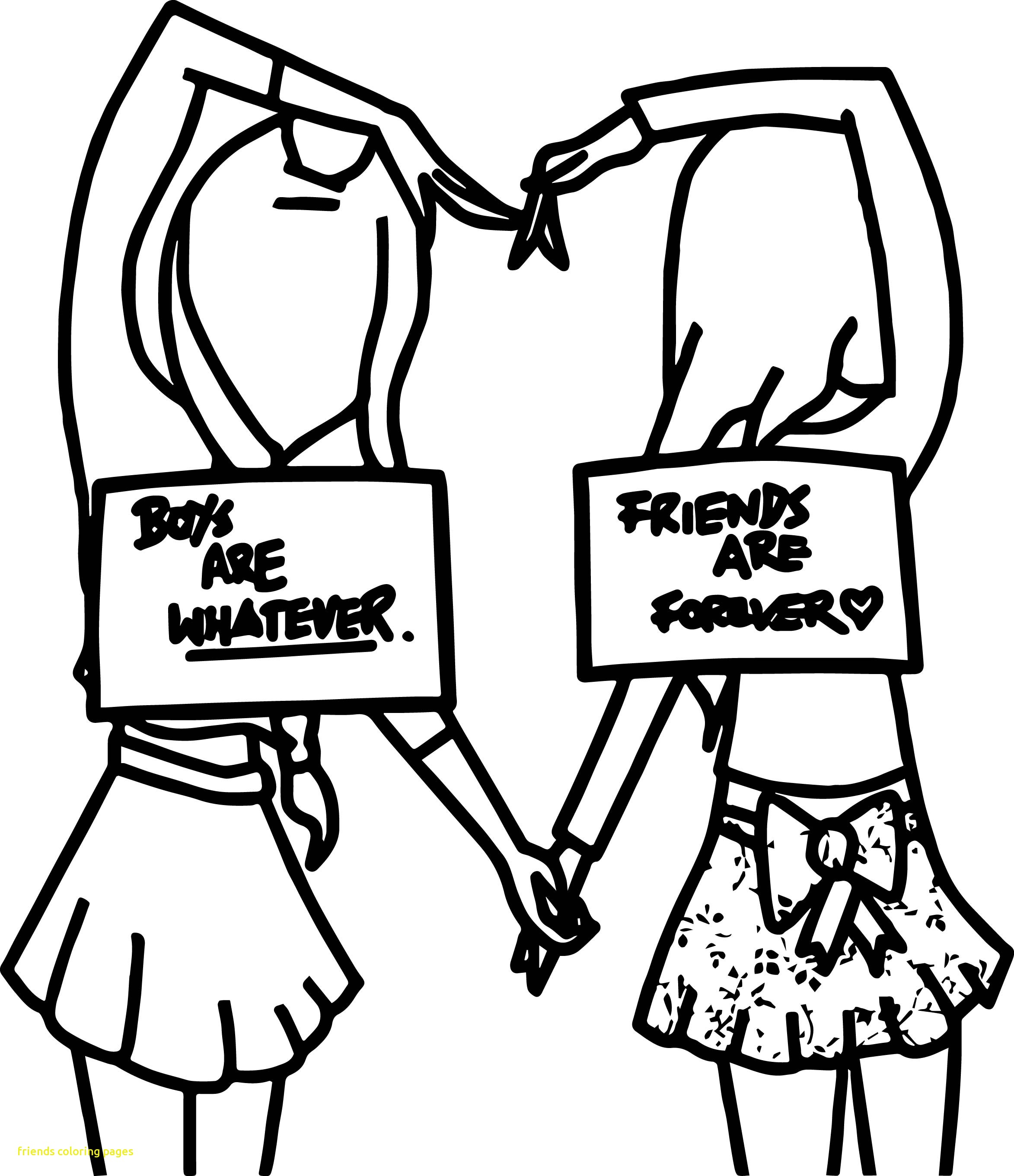 Friends Playing Coloring Pages