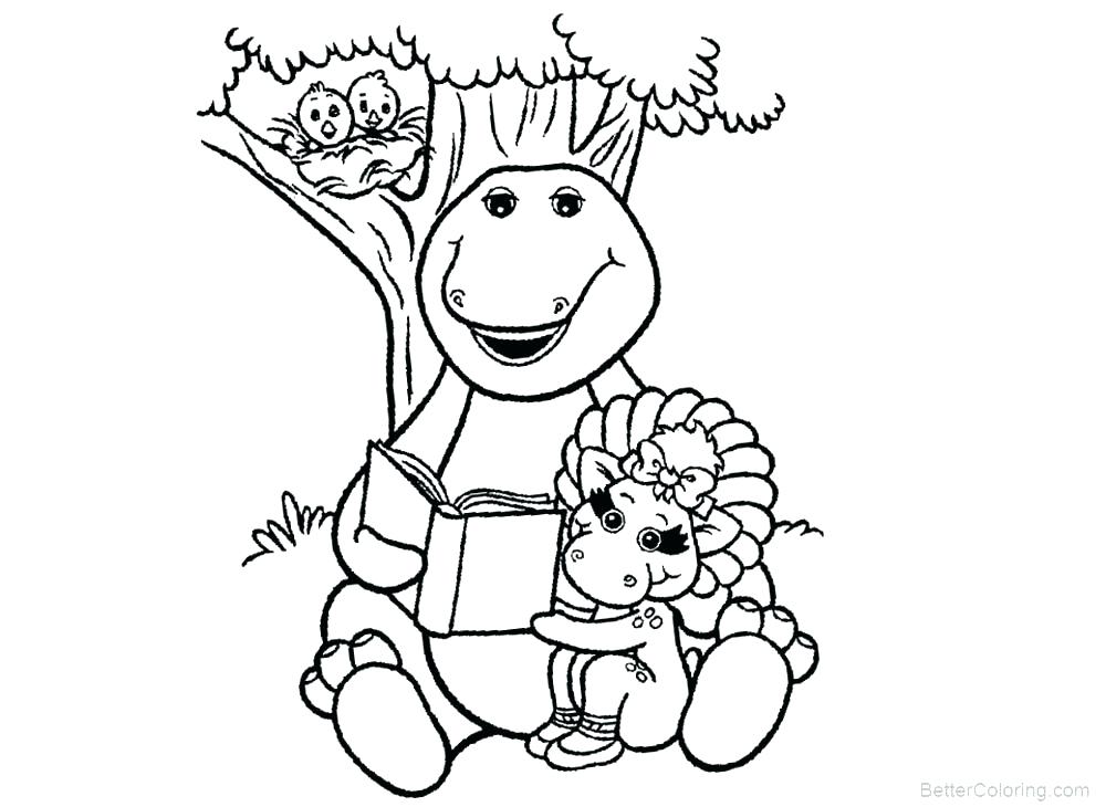 1000x730 Barney And Friends Coloring Pages Barney Coloring Page Barney