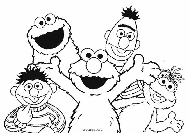650x458 Elmo Coloring Page 10