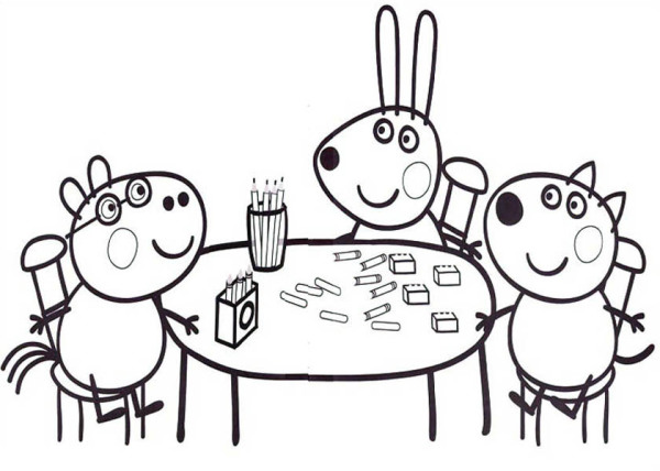 600x428 Friendship Coloring Pages