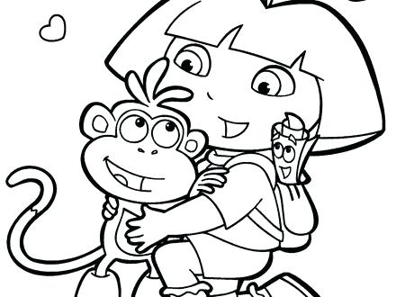 440x330 Dora Free Coloring Pages Coloring Pages For Kids Coloring Free