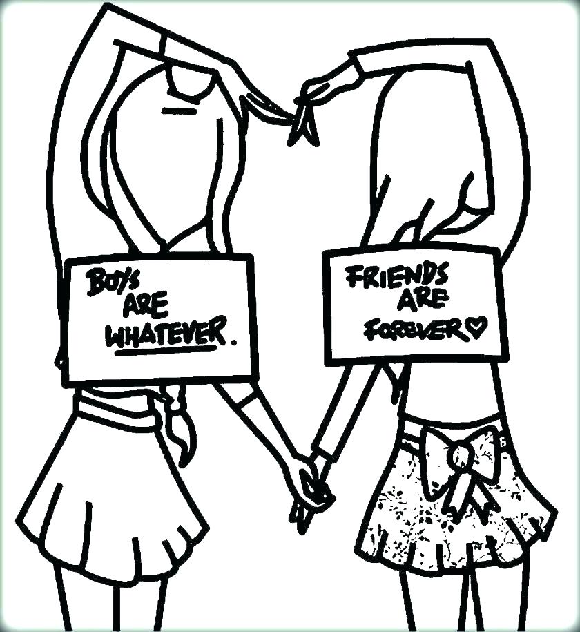 840x915 Friendship Coloring Pages Friendship Coloring Pages Friends