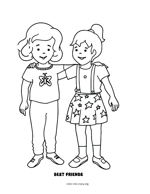 612x792 Friendship Coloring Pages Friendship Day Printable Coloring Pages