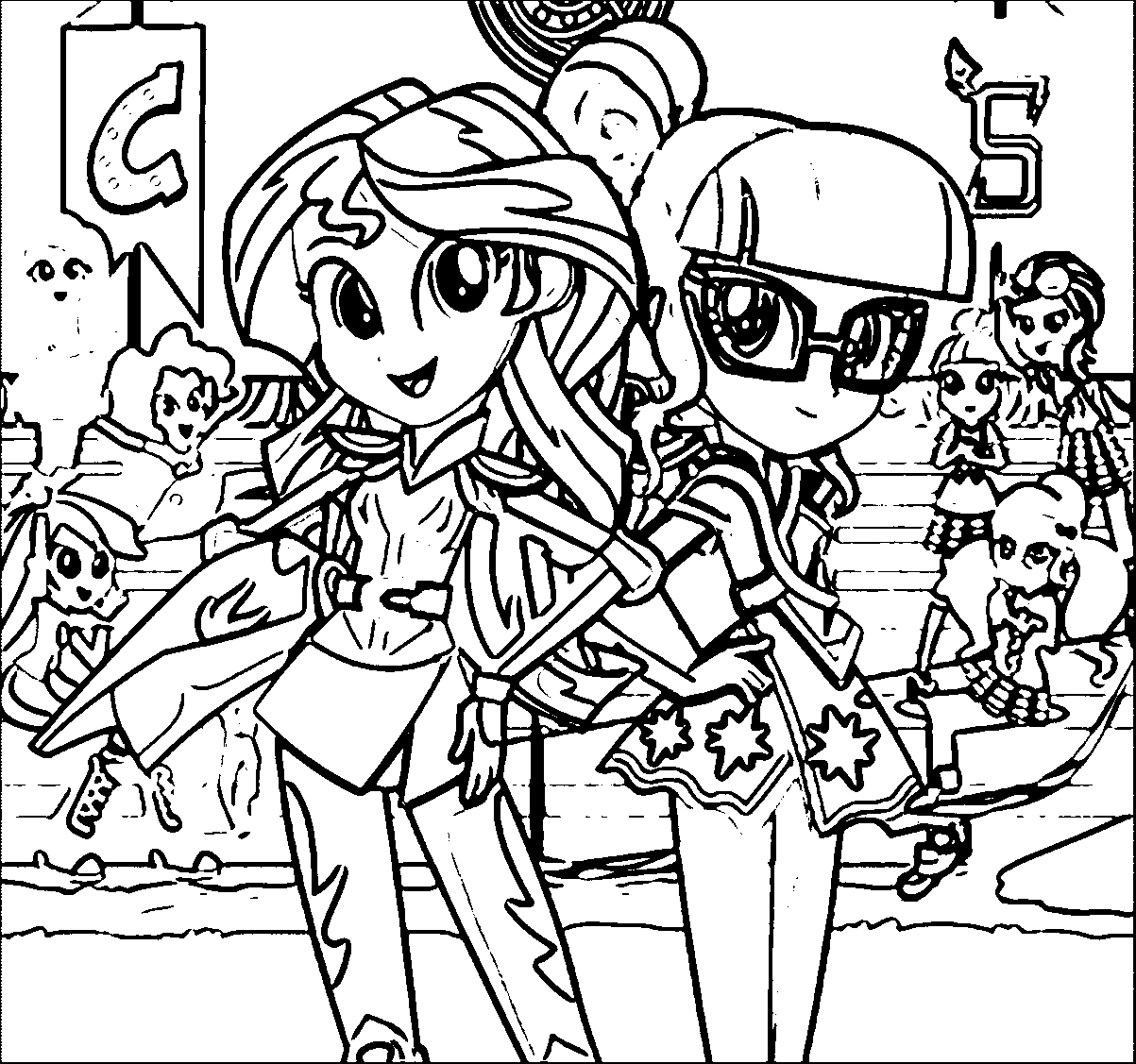 1203x1127 Friendship Games Coloring Pages Collection Free Coloring Sheets