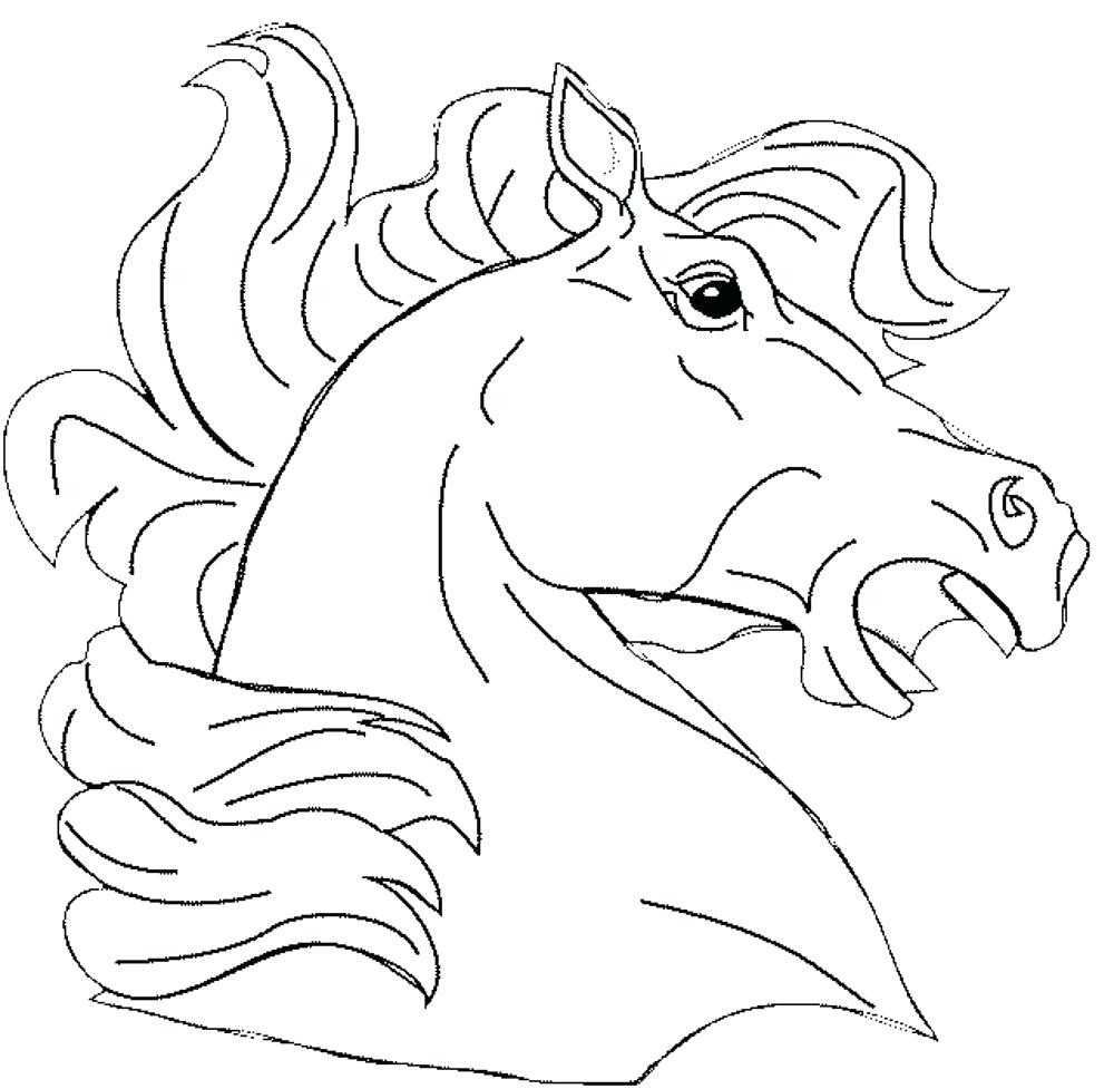 1000x977 Fascinating Wonderful Friesian Horse Head Coloring Ideas Entry