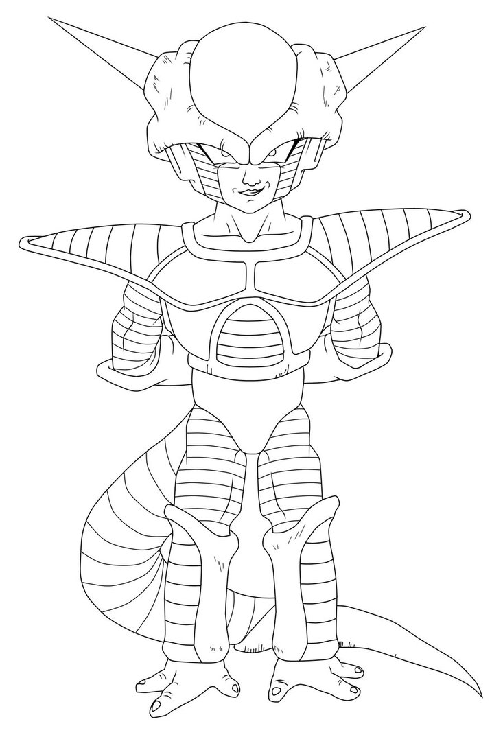 733x1090 Dragon Ball Z Frieza Coloring Pages