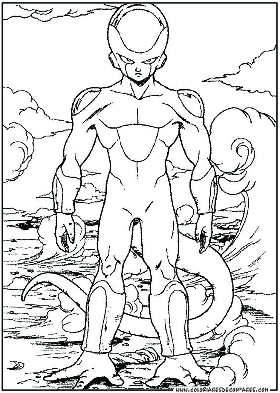 567x794 Dragon Ball Z Frieza Coloring Pages Coloriage Dragon Ball Z Vegeta