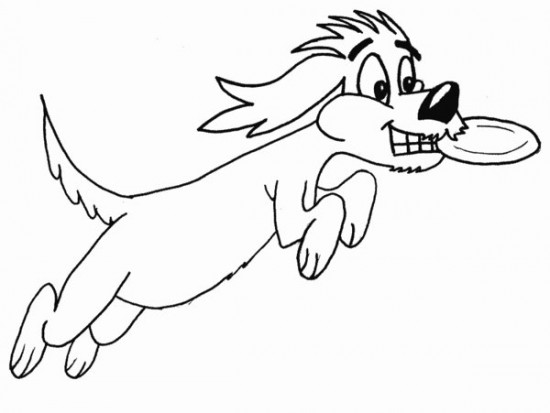 Frisbee Coloring Page