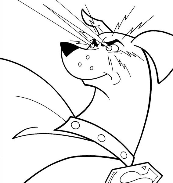 567x600 Krypto The Superdog Coloring Pages Krypto Coloring Pages