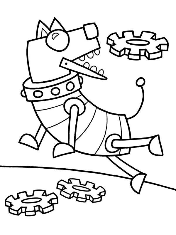 600x800 Robot Dog Coloring Pages Throwing Frisbee To Dog Robot Coloring