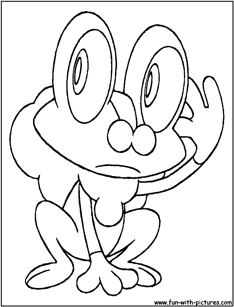 800x1050 Froakie Coloring Page