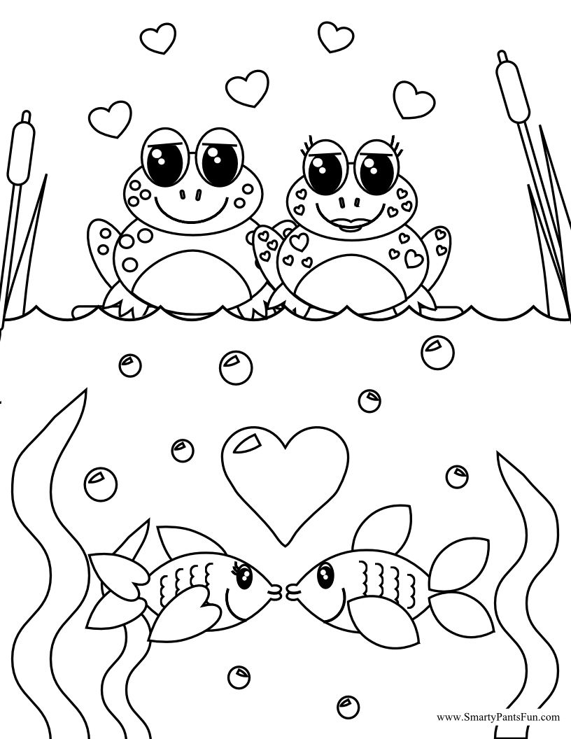 816x1056 Expert Coloring Pages Of Frogs And Lilypads Frog Fish Couples
