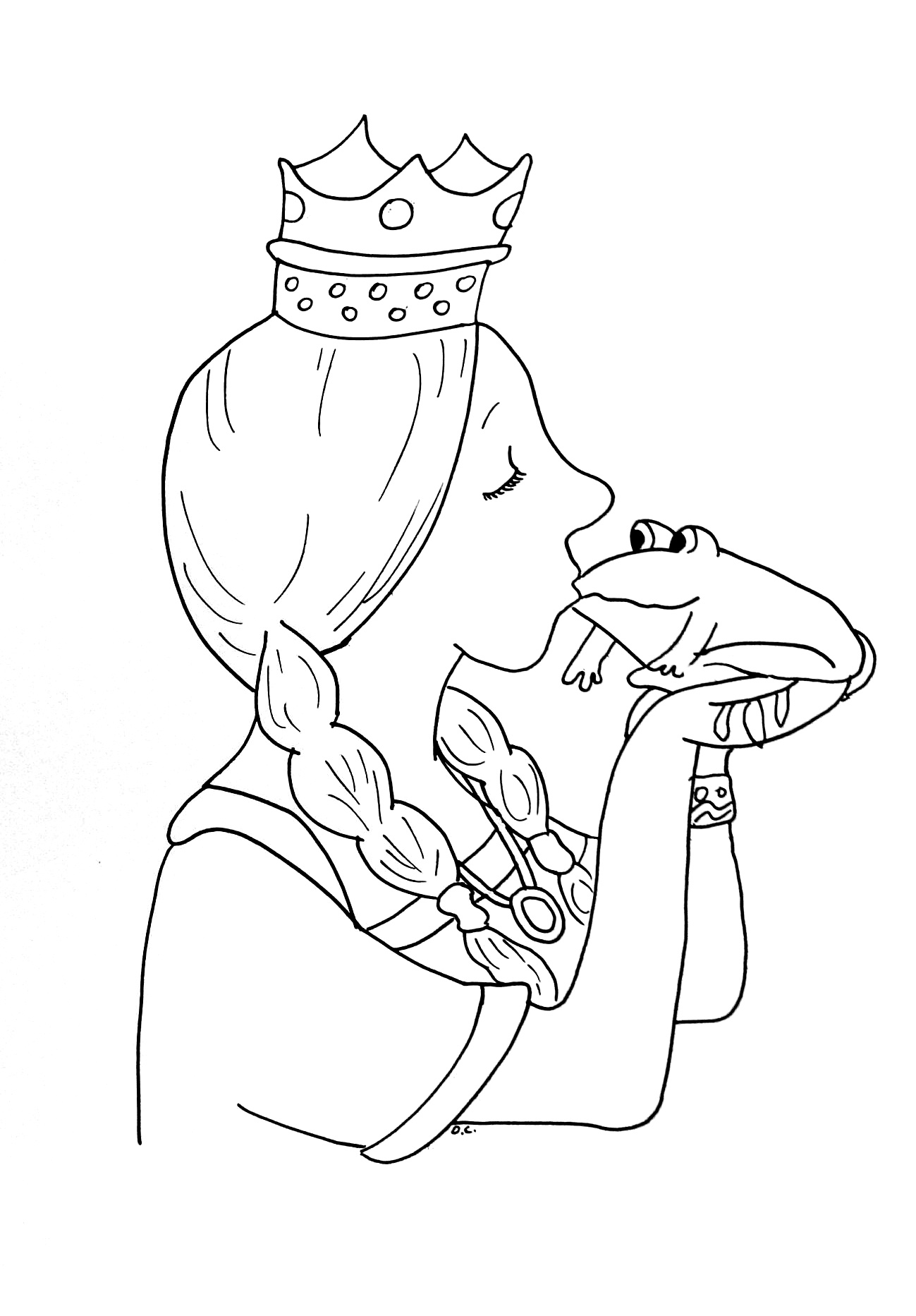 1299x1865 Princess Frog