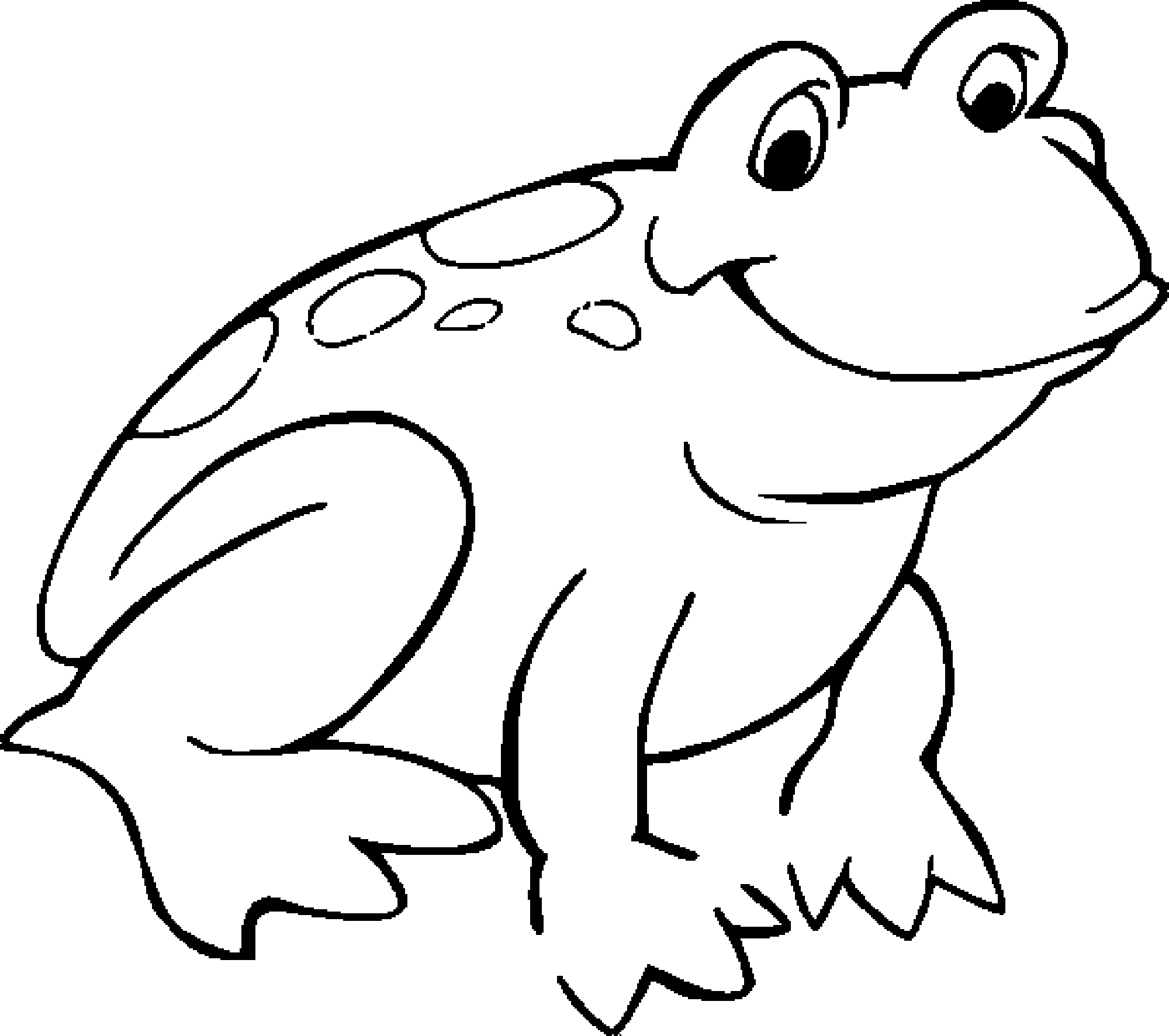 2000x1773 Wanted Frog Color By Number Free Coloring Page