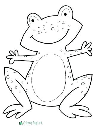 350x428 Tree Frog Coloring Pages To Print Frog Coloring Book Green Frog