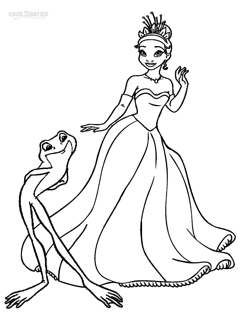 850x1100 Printable Princess Tiana Coloring Pages For Kids Cool2bkids
