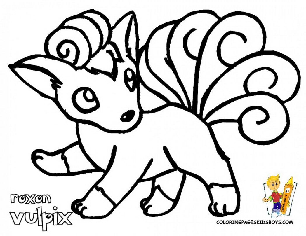 1048x809 Amazing Vulpix Coloring Page Image For Pokemon Ideas And Printable
