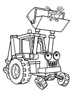 Front End Loader Coloring Page