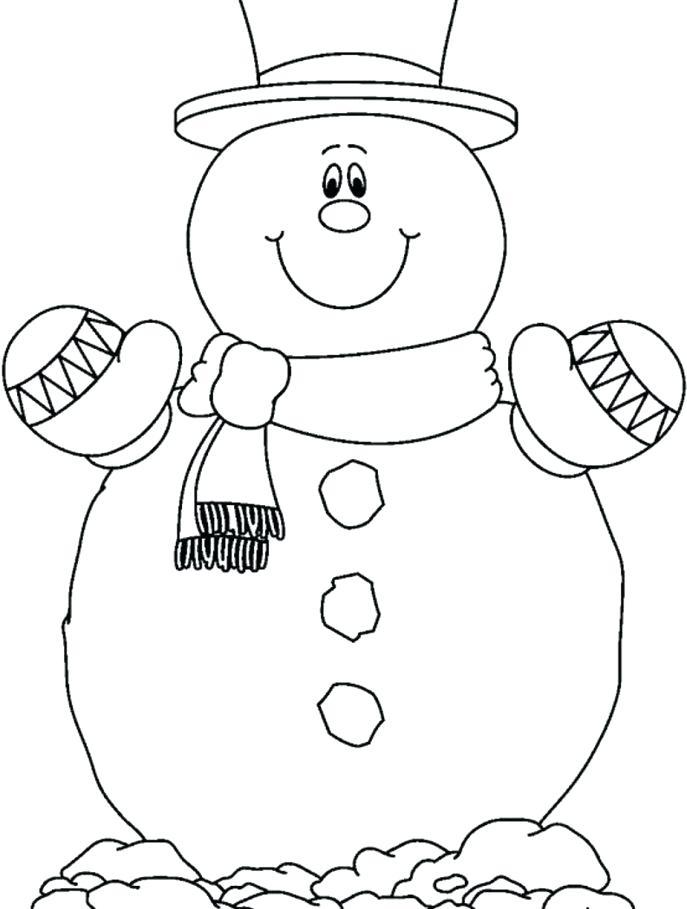 687x909 Frosty Coloring Pages Frosty Color Snowman Pictures To Color Free