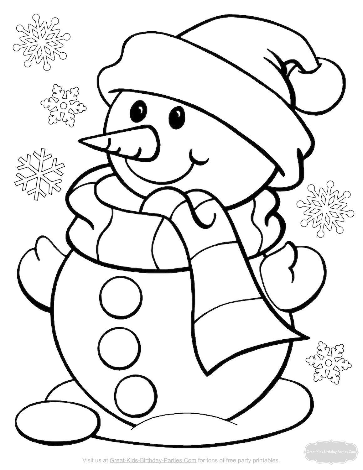 Frosty The Snowman Christmas Coloring Pages