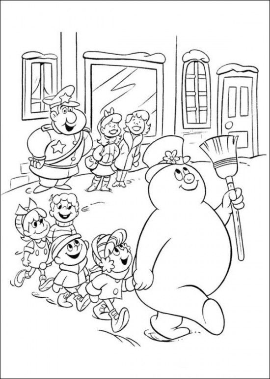 550x770 Printable Coloring Pages Of Frosty The Snowman Picture 9 550x770