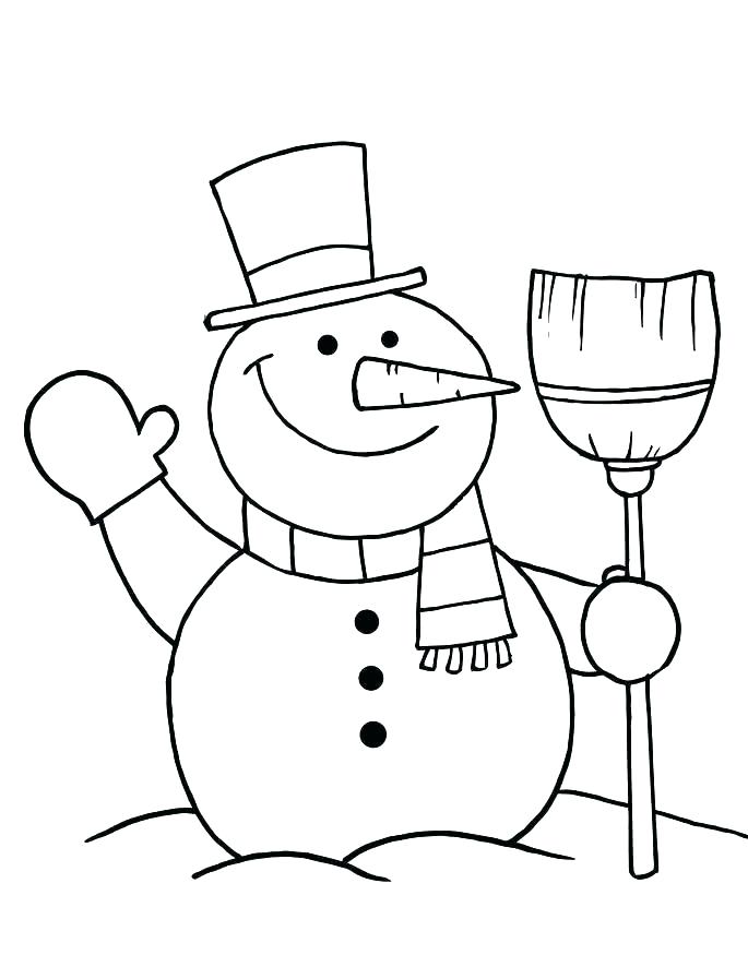 685x886 Free Printable Snowman Coloring Pages Colouring Pages Of Snowman