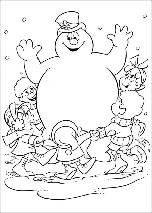 600x840 Frosty The Snowman Coloring Pages