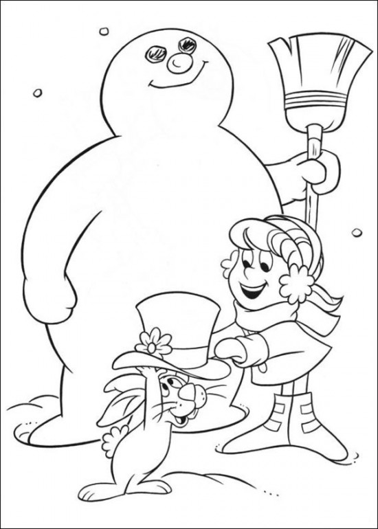 550x770 Free Printable Frosty Snowman Col Stunning Frosty The Snowman