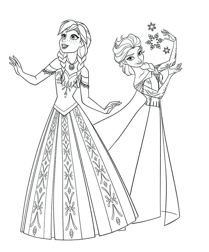 736x885 Free Printable Frozen Elsa Coloring Pages Picture Colouring