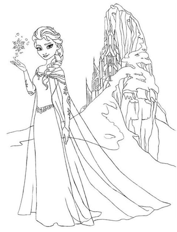 564x741 Frozen Coloring Pages Elsa Face 2 Coloring Pages