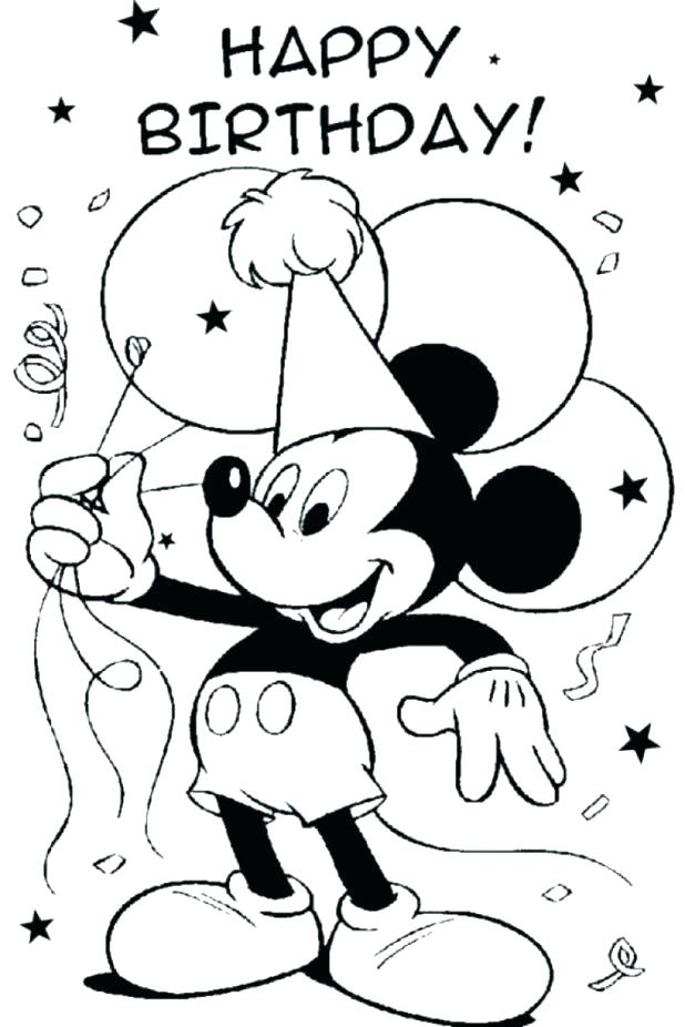 618x926 Birthday Cards Coloring Pages Happy Birthday Coloring Pages