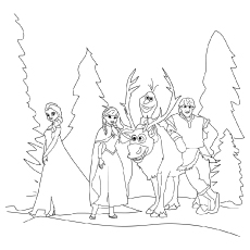 Frozen Castle Coloring Page