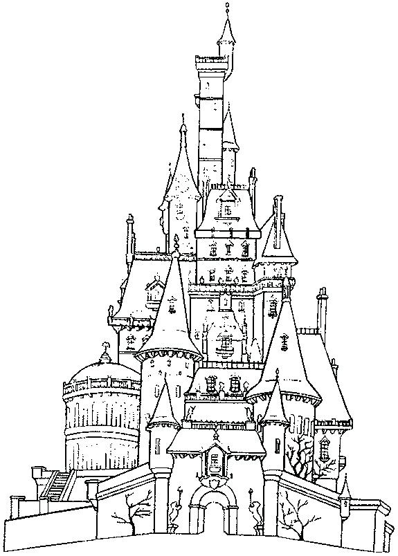 575x804 Disney Castle Coloring Pages