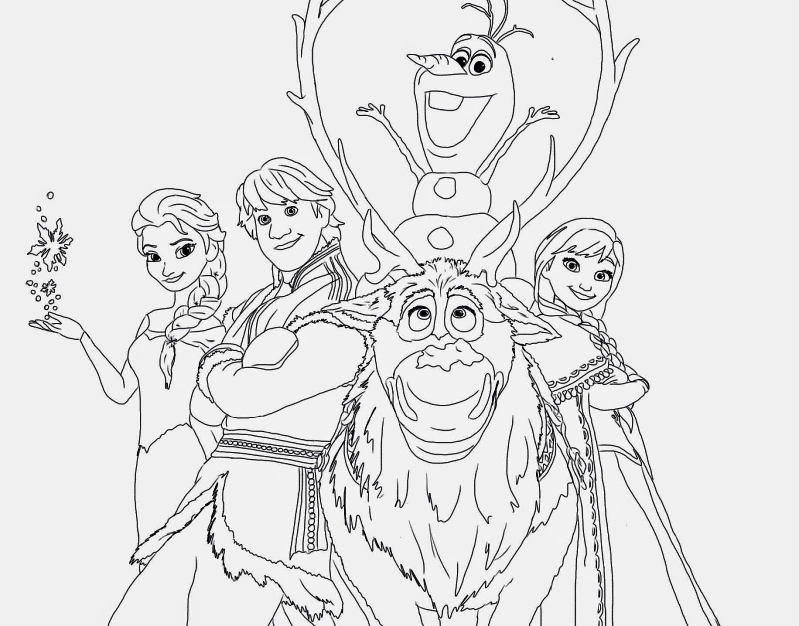1600x1255 Frozen Characters Coloring Pages Printable Frozen Coloring Pages