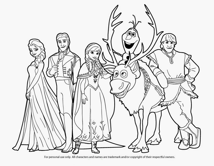 867x670 Beautiful Disney Frozen Coloring Pages