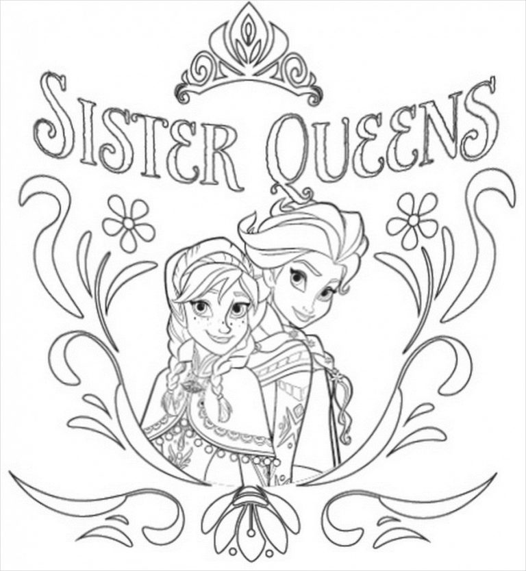 768x834 Frozen Coloring Pages Pdf Free Fresh Printable Page Design Downl