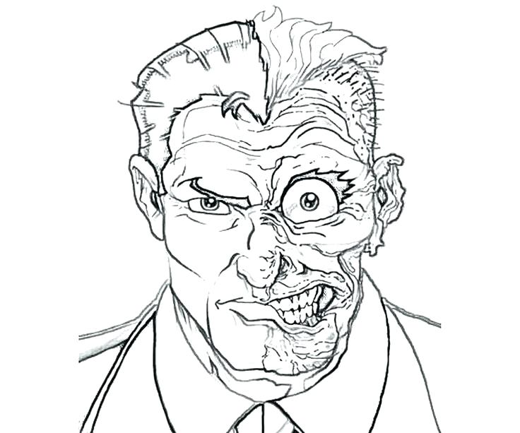 736x613 Mr Freeze Coloring Pages Freeze Coloring Pages Two Face Coloring