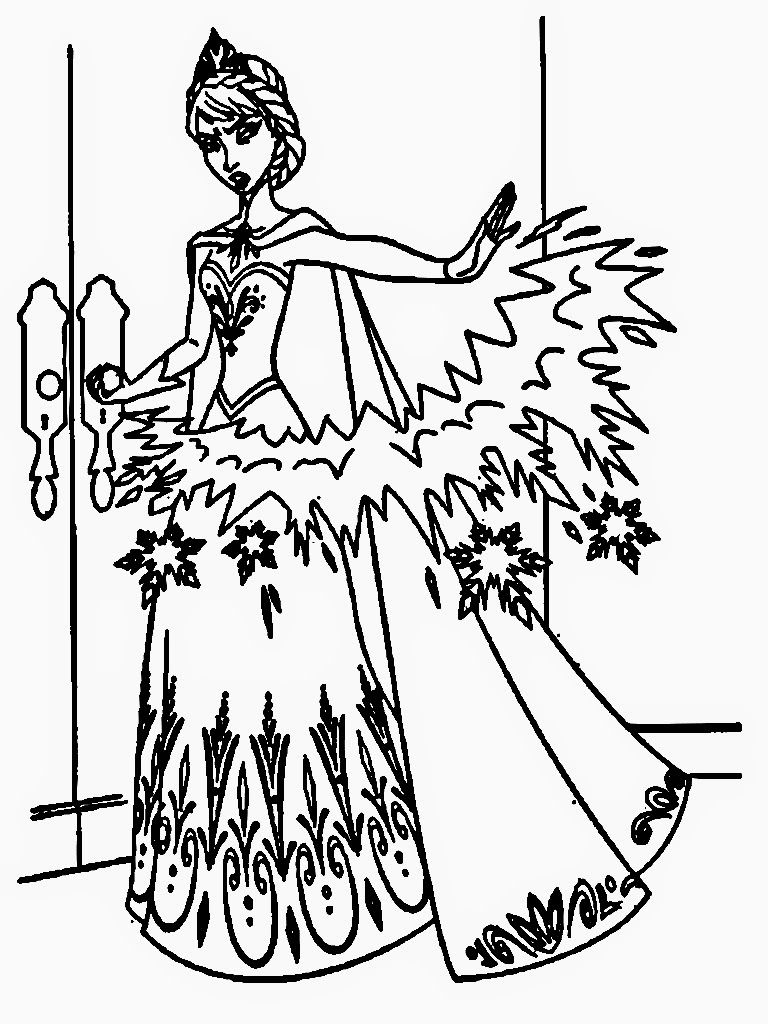 768x1024 Frozen Coloring Pages Elsa Face Coloring Pages Images