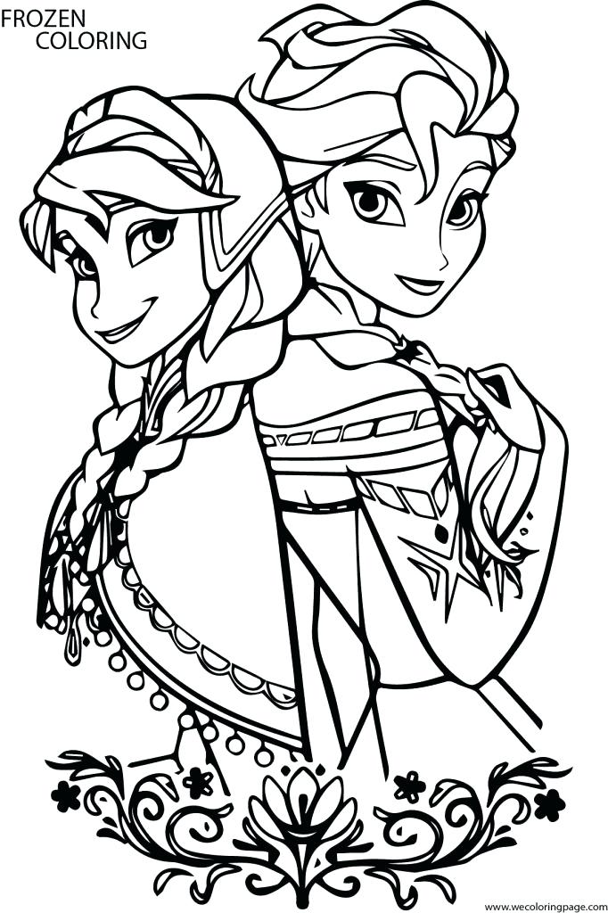 682x1024 Frozen Elsa Face Coloring Pages